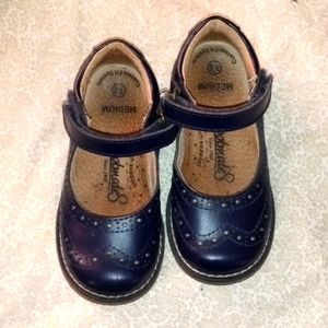 FootMates Navy Blue Mary Jane Dress Shoes